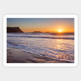 Worms Head, Rhossili Bay, Gower Sticker